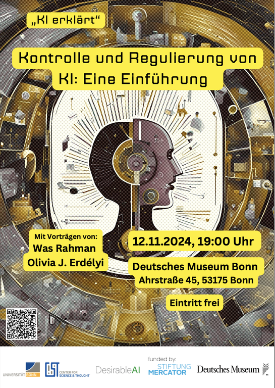 Werbeplakat Deutsches Museum Kontrolle und Regulierung